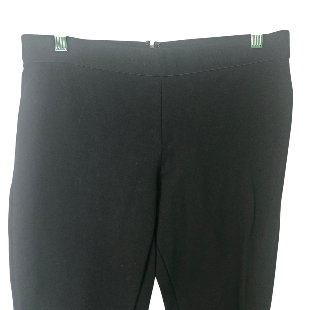 J.Crew Pixie Pant Black Ponte Knit Exposed Back Zip Slim Trousers 10R RN77388